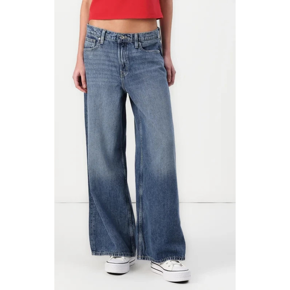 Gap Denim Baggy Wide Leg Dani Jeans 90's Grunge Women's 12/31s 12 31 Short 2025 - Picture 1 of 11